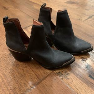 Jefferey Campbell Cromwell western black leather